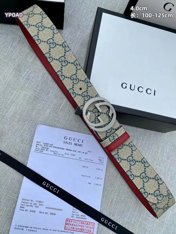 Gucci belt 40mmX100-125cm 8L21